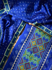 Blue Vasansi Silk Dress Material