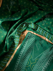 Green Vasansi Silk Dress Material