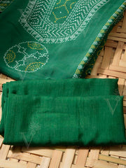 Green Vasansi Silk Dress Material