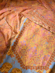 Blue Vasansi Silk Dress Material