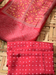 Raspberry Vasansi Silk Dress Material