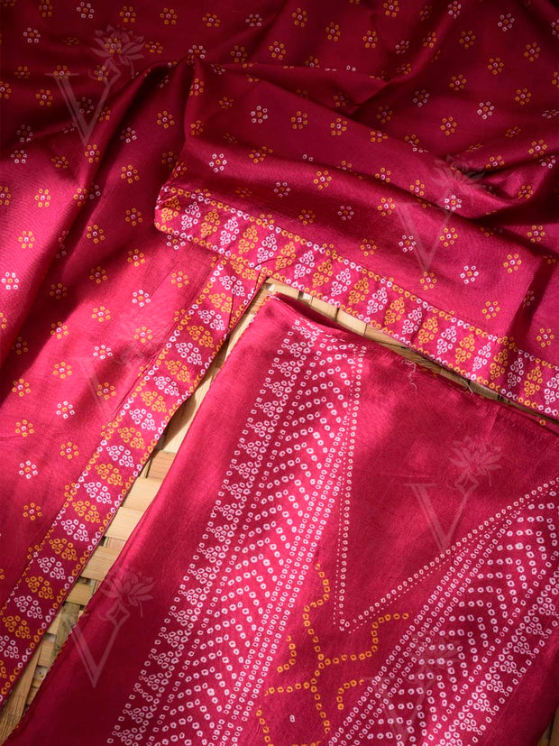 Raspberry Vasansi Silk Dress Material
