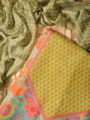 Multi Color Cotton Silk Dress Material