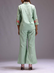 Green Rayon Co-ord Set