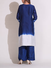 Blue Chanderi Suit Set