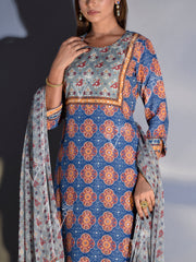 Blue Vasansi Silk Suit Set