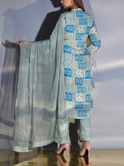 Light Blue Vasansi Silk Suit Set