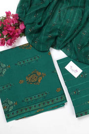 Green Cotton Dress Material