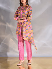 Multi Color Vasansi Silk Semi-Formal Set
