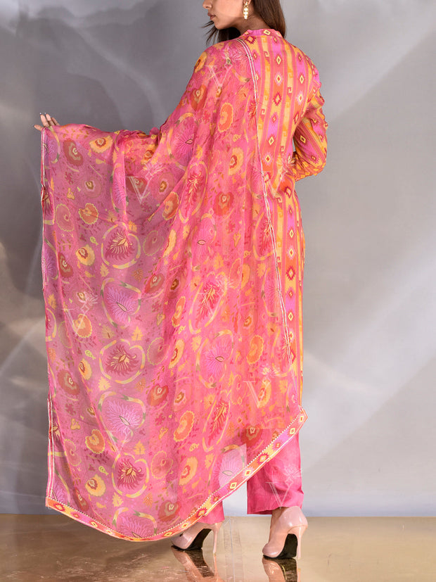 Pink Vasansi Silk Suit Set