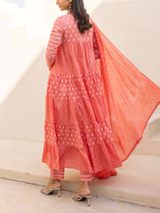 Peach Cotton Suit Set