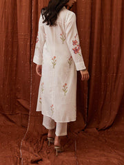 Off White Cotton Kurta Set