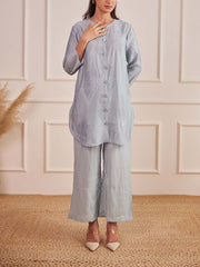 Grey Cotton Kurta Set