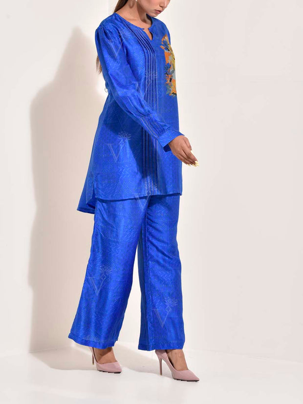 Blue Vasansi Silk Co-ord set