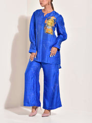 Blue Vasansi Silk Co-ord set