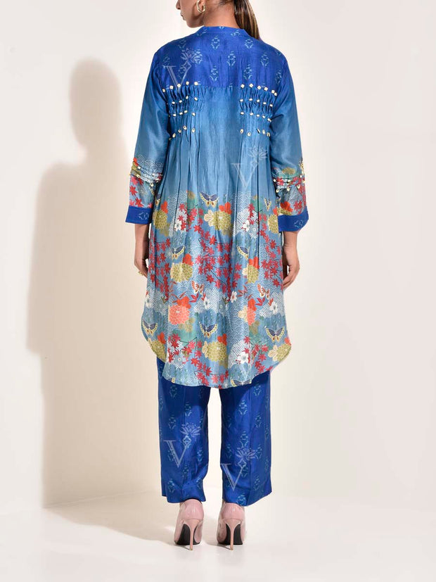 Blue Vasansi Silk Co-ord set