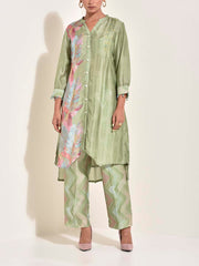 Sage Green , Vasansi Silk , Co-ord Set , Green