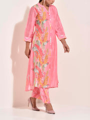 Pink Vasansi Silk Co-ord Set