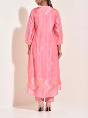 Pink Vasansi Silk Co-ord Set