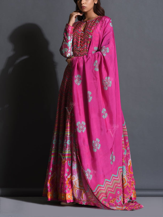 Pink Vasansi Signature Anarkali Gown