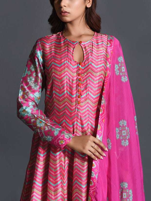 Pink Vasansi Signature Anarkali Gown