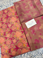 Maroon 100% Cotton Dress Material