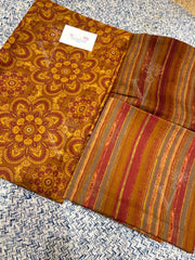 Brown 100% Cotton Dress Material