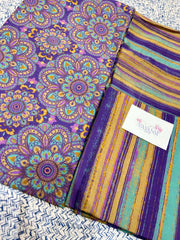 Violet 100% Cotton Dress Material