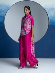 Pink Printed Kurta and Pant Set