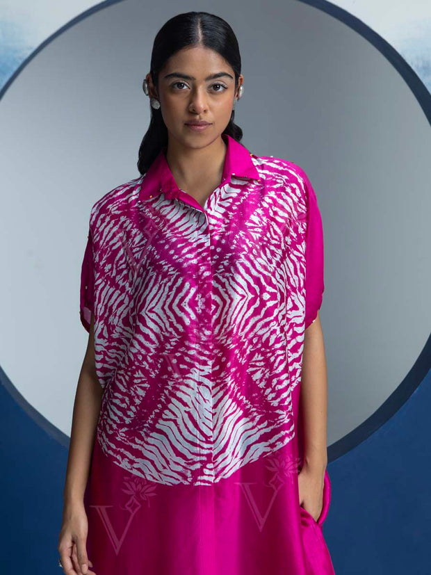 Pink Printed Kurta and Pant Set