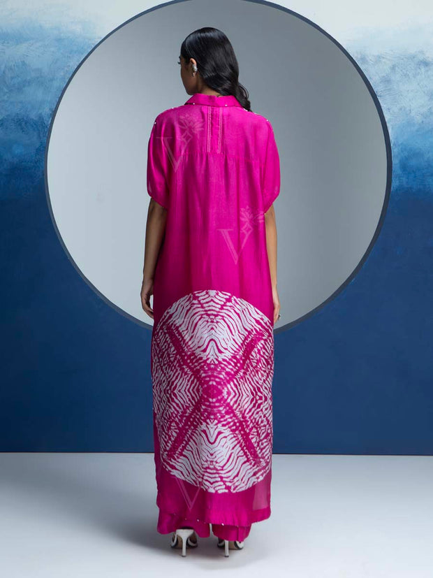 Pink Printed Kurta and Pant Set