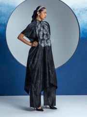 Black Printed Kurta and Pant Set
