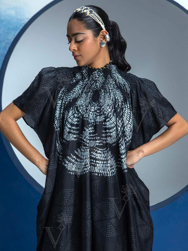 Black Printed Kurta and Pant Set
