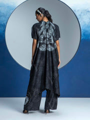 Black Printed Kurta and Pant Set