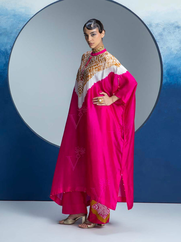 Pink Printed Kurta and Pant Set