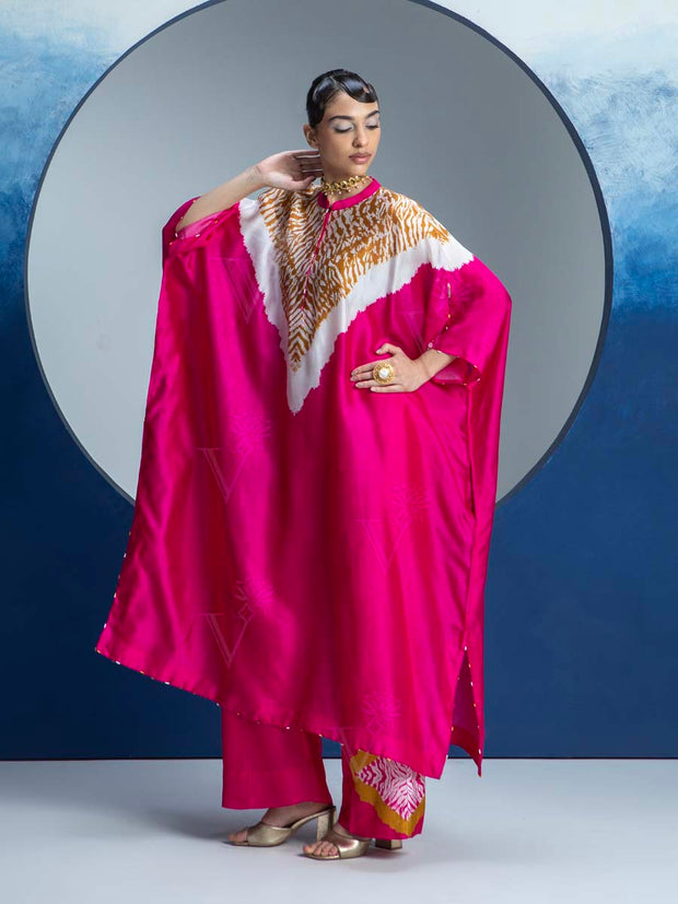 Pink Printed Kurta and Pant Set