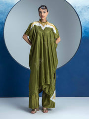 Olive Green Printed Kurta and Pant Set