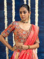 Multi Color Vasansi Silk Embroided Lehenga Set