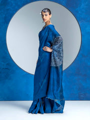 Indigo BlueVasansi Silk Bandhani Saree