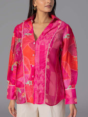 Pink Vasansi Silk Printed Top