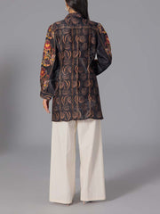 Black Vasansi Silk Printed Top
