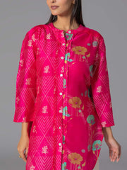 Pink Vasansi Silk Printed Top