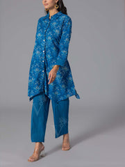 Blue Cotton Printed Co-Ord Set