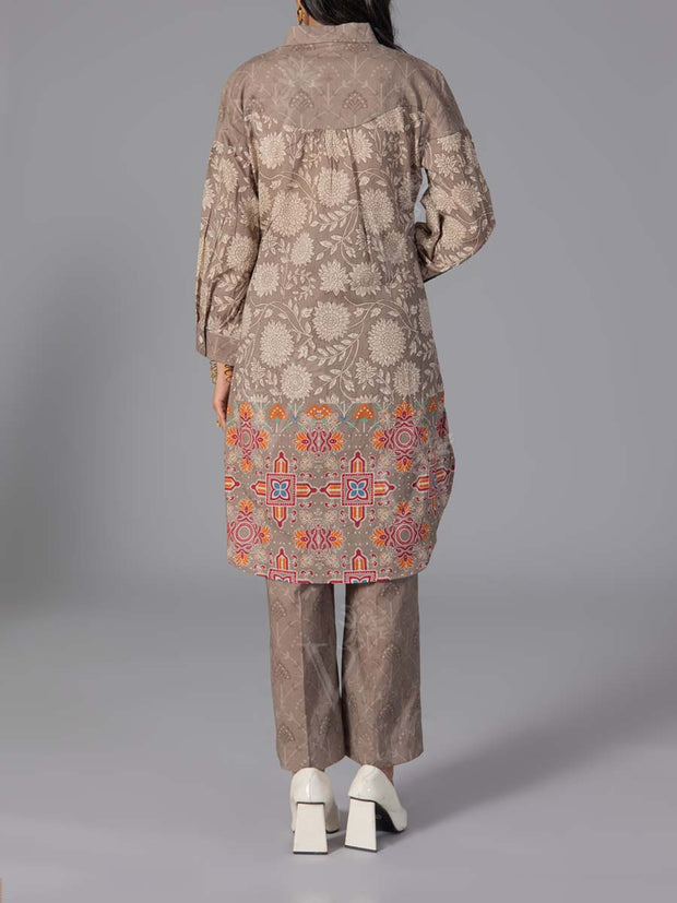 Grey Cotton Printed Co-Ord Set
