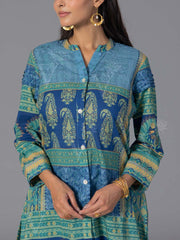 Blue Cotton Printed Co-Ord Set