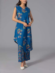 Blue Cotton Printed Co-Ord Set