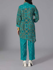 Green Cotton Printed Co-Ord Set