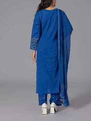 Blue Printed Suit Set