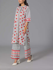 Red Cotton Flex Kurta and Pant Set