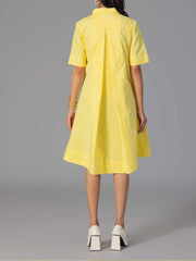 Yellow 60'S Poplin Top